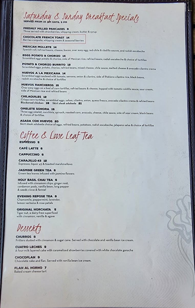 Taco Rosa Menu - Image 4