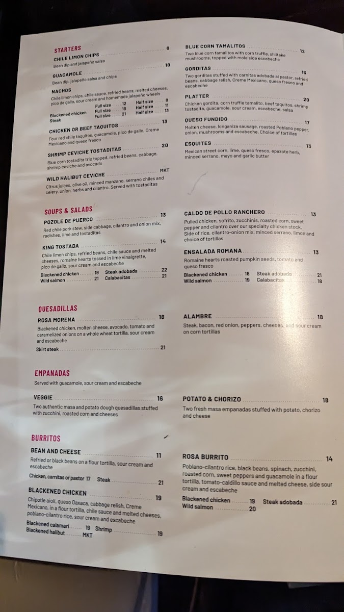 Taco Rosa Menu - Image 5