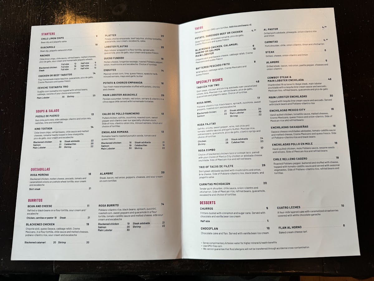 Taco Rosa Menu - Image 6